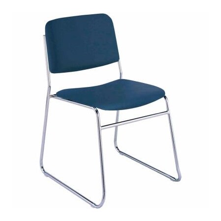 Kfi KFI Armless Stack Chair with Sled Base - Navy Vinyl 310CH-9301 NAVY VINYL